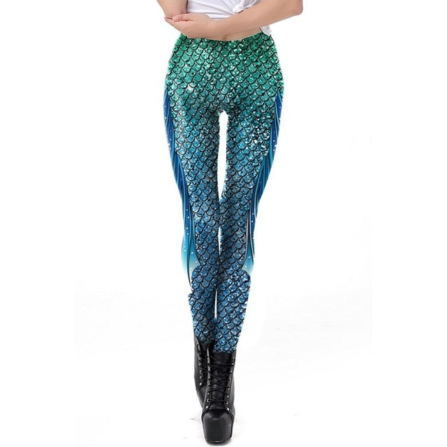Leggings design, small scale and mermaid fin – simplyfavorite4U